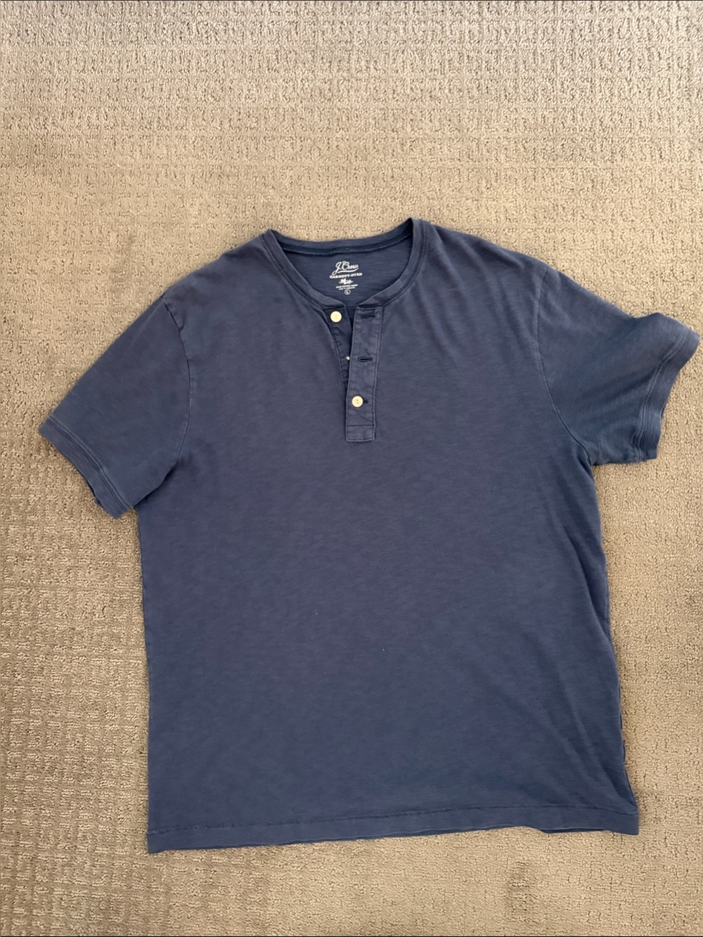 Old Navy Men's Navy Short-Sleeve Henley Tee
